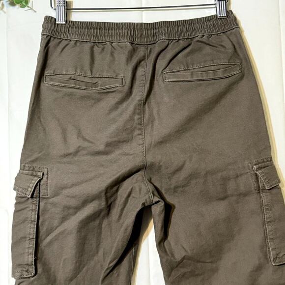 Goodfellow Men's Olive Green Cargo Pants Tie Elastic Waist XS - Picture 8 of 12